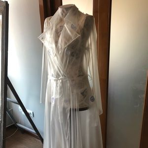 PVC transparent raincoat
